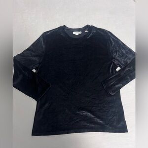 Vince Luxe Black Velvet Top